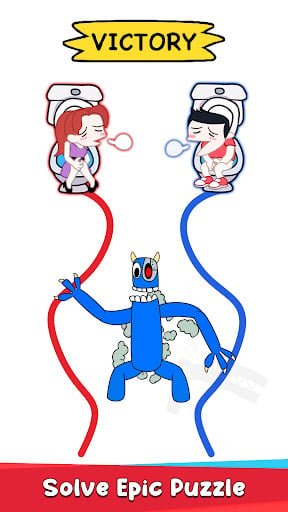 Toilet Rush Race: Draw Puzzle